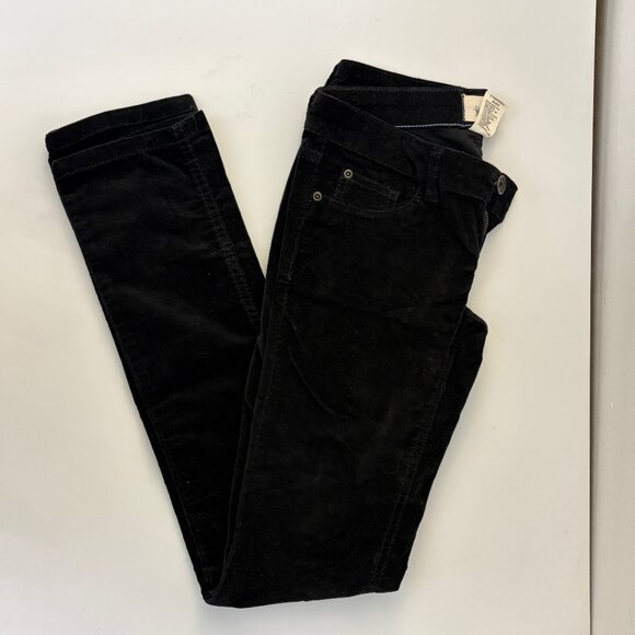 Garage Jeggings black corduroy pants size 0 - Picture 4 of 6